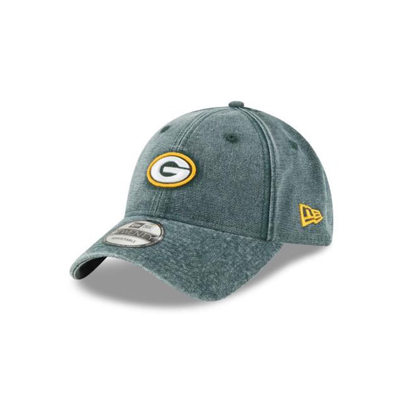 NFL Green Bay Packers Team Loyal 9Twenty Adjustable (HCA7274) - Green New Era Caps